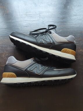 New Balance 574 Black Castlerock Size 11  ML574EX2